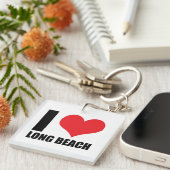 I Liebe Long Beach Schlüsselanhänger (Vorderseite rechts)
