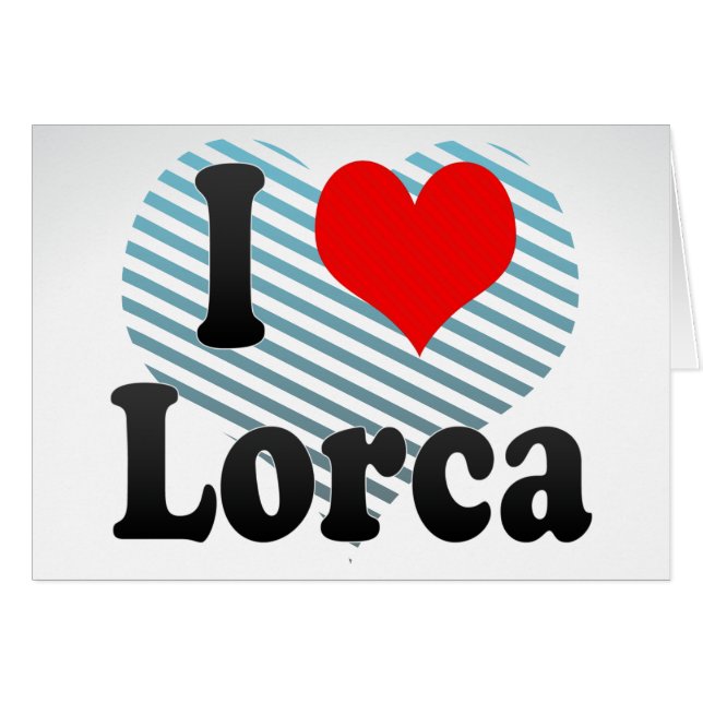 I Liebe Lorca, Spanien. Ich Encanta Lorca, Spanien (Vorderseite (Horizontal))