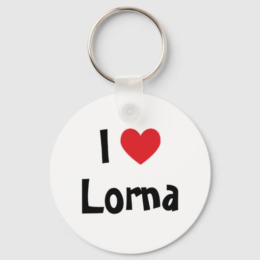I Liebe Lorna Schlüsselanhänger (Vorderseite)