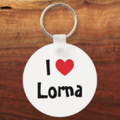 I Liebe Lorna Schlüsselanhänger (Vorderseite)