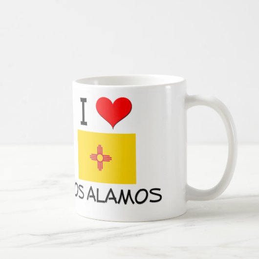 I Liebe Los Alamos New-Mexiko Kaffeetasse (Rechts)