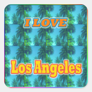 I LIEBE Los Angeles 16 Palms Aufkleber