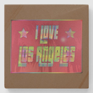 I LIEBE Los Angeles Beautiful Reddish Untersetzer