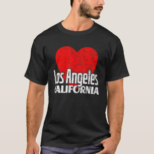 I Liebe Los Angeles California Retro Big Heart LA T-Shirt
