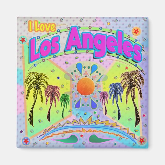 I LIEBE Los Angeles Calm Desire Magnet (Vorne)