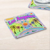 I LIEBE Los Angeles Calm Desire Untersetzer (angewinkelt)
