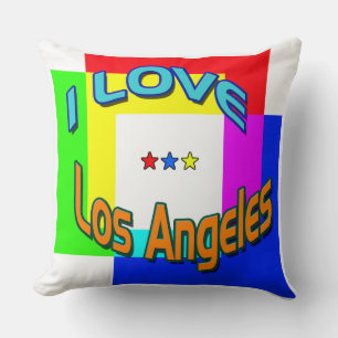 "I LIEBE Los Angeles Coloring 1 Pillow Kissen