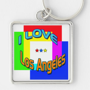 "I LIEBE Los Angeles Coloring 1" Schlüsselanhänger