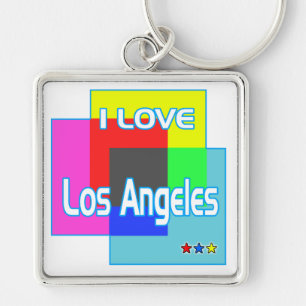 "I LIEBE Los Angeles Coloring 2" Kaychain Schlüsselanhänger