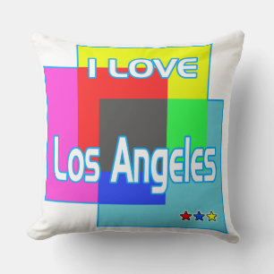 "I LIEBE Los Angeles Coloring 2" Kissen