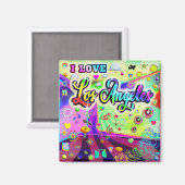 I LIEBE Los Angeles Cool Energy Magnet (Vorderseite/Rückseite)