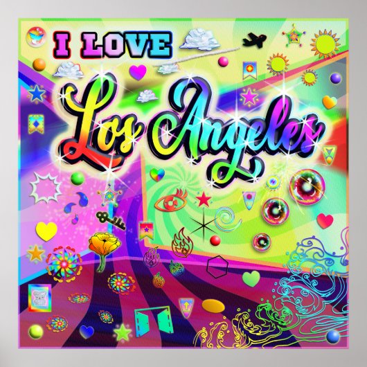 I LIEBE Los Angeles Cool Energy Poster (Vorne)