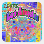 I LIEBE Los Angeles Cosmic Unity Sticker (Vorderseite)