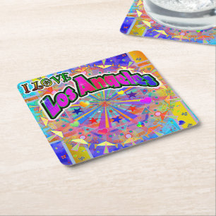 I LIEBE Los Angeles Cosmic Unity Untersetzer