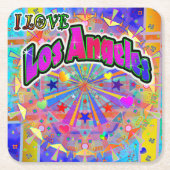 I LIEBE Los Angeles Cosmic Unity Untersetzer (Vorderseite)