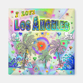 I LIEBE Los Angeles Deep Dream Magnet (Vorne)