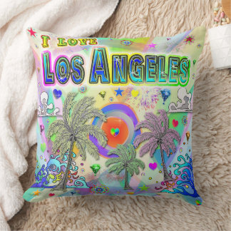 I LIEBE Los Angeles Deep Dream Pillow Kissen