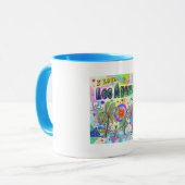 I LIEBE Los Angeles Deep Dream Tasse (Vorderseite Links)