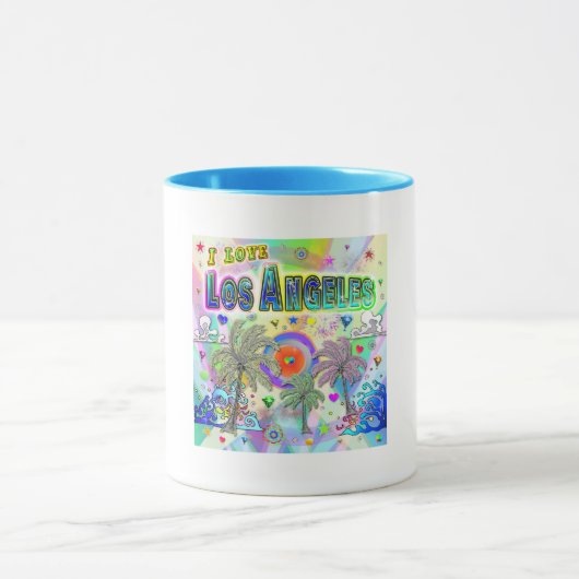 I LIEBE Los Angeles Deep Dream Tasse (Zentrum)