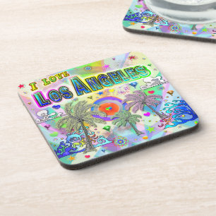 I LIEBE Los Angeles Deep Dream Untersetzer
