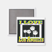 I LIEBE Los Angeles Design #5 Magnet (Vorderseite/Rückseite)