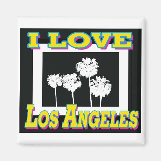 I LIEBE Los Angeles Design #5 Magnet (Vorne)