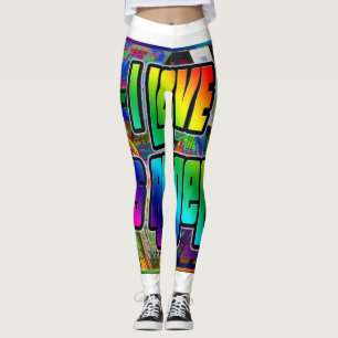 I LIEBE Los Angeles Drehung Leggings