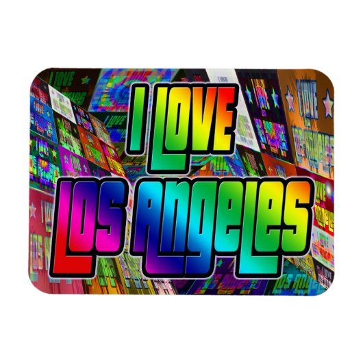 I LIEBE Los Angeles Drehung Magnet (Horizontal)