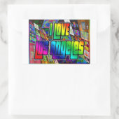 I LIEBE Los Angeles Drehung Sticker (Tasche)