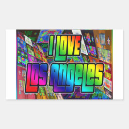 I LIEBE Los Angeles Drehung Sticker