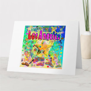 I LIEBE Los Angeles Epoch Hour Card Karte