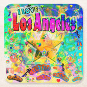 I LIEBE Los Angeles Epoch Hour Untersetzer (Vorderseite)
