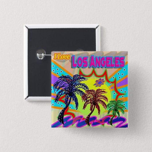 I LIEBE Los Angeles Eternal Button (Vorne & Hinten)