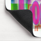 "I LIEBE Los Angeles" Farbenfrohe Palmen Mousepad (Ecke)