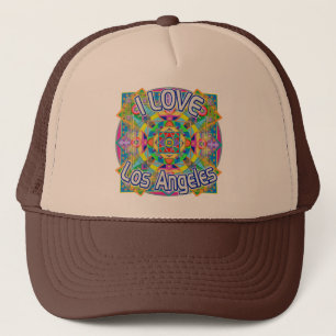 I LIEBE Los Angeles Happy Hat Truckerkappe