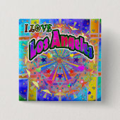 I LIEBE Los Angeles - Kosmische Einheit Button (Vorderseite)