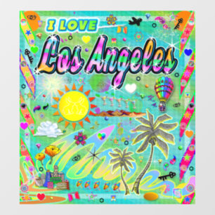 I LIEBE Los Angeles Nu Era Fensterheber Fensteraufkleber