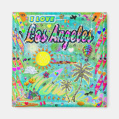 I LIEBE Los Angeles Nu Era Magnet (Vorne)