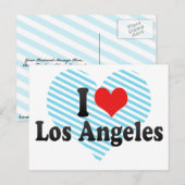 I Liebe Los Angeles Postkarte (Vorne/Hinten)