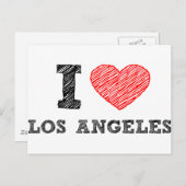 I Liebe Los Angeles Postkarte (Vorne/Hinten)