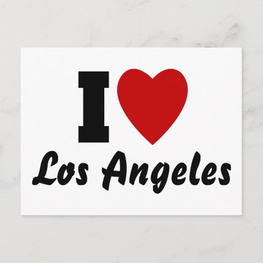 I Liebe Los Angeles Postkarte (Vorderseite)