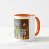 I LIEBE Los Angeles Schöne Orange Sunset Tasse (VorderseiteRechts)