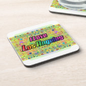 I Liebe Los Angeles Smile Bright Untersetzer (Linke Seite)