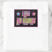 I Liebe Los Angeles Smile Drama Sticker (Tasche)