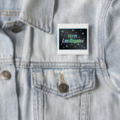 I Liebe Los Angeles Smile Stars Button (Beispiel)