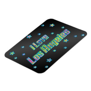 I Liebe Los Angeles Smile Stars Magnet