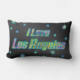I Liebe Los Angeles Smile Stars Pillow Lendenkissen