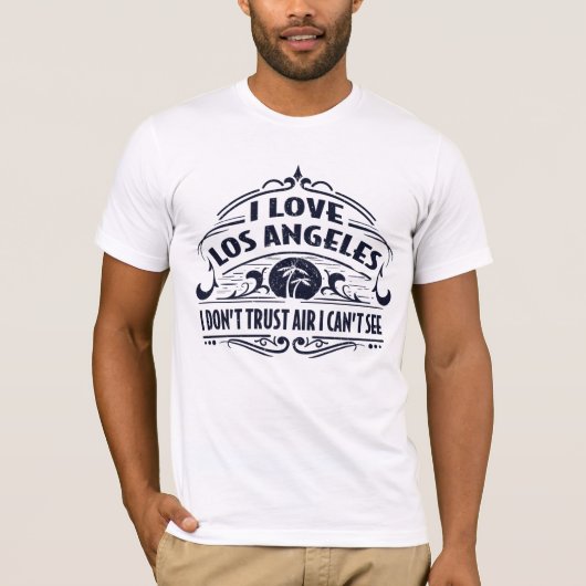 I Liebe Los Angeles Smog T-Shirt (Vorderseite)