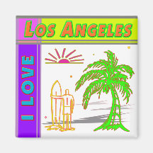"I LIEBE Los Angeles" Sun Palm Tree & Surfer#2 Mag