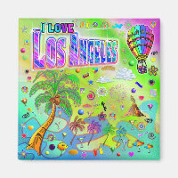 I LIEBE Los Angeles Timeless Melody Magnet